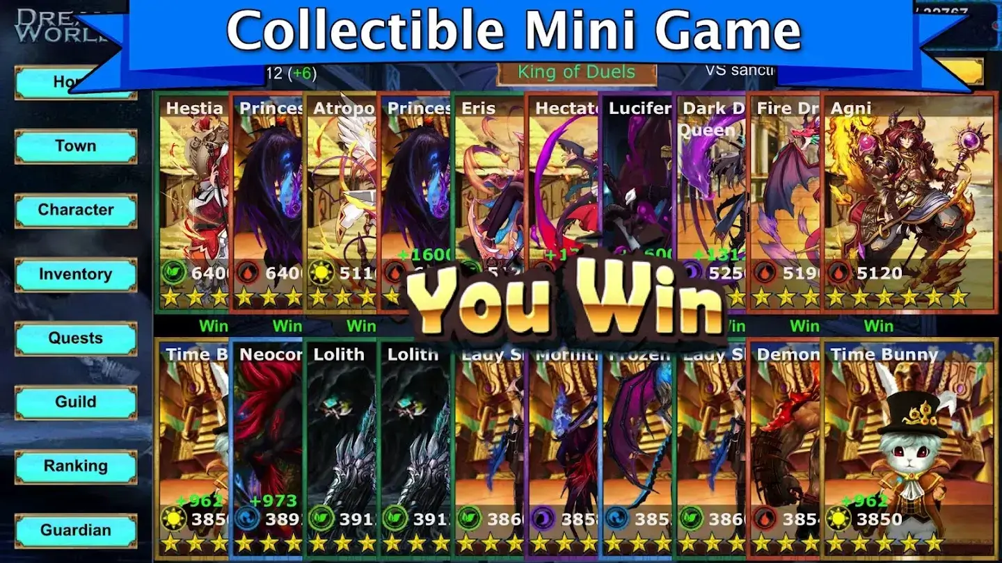 Collectible mini game